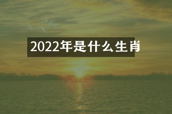 2022年是什么生肖
